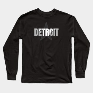 Detroit Black Star Long Sleeve T-Shirt